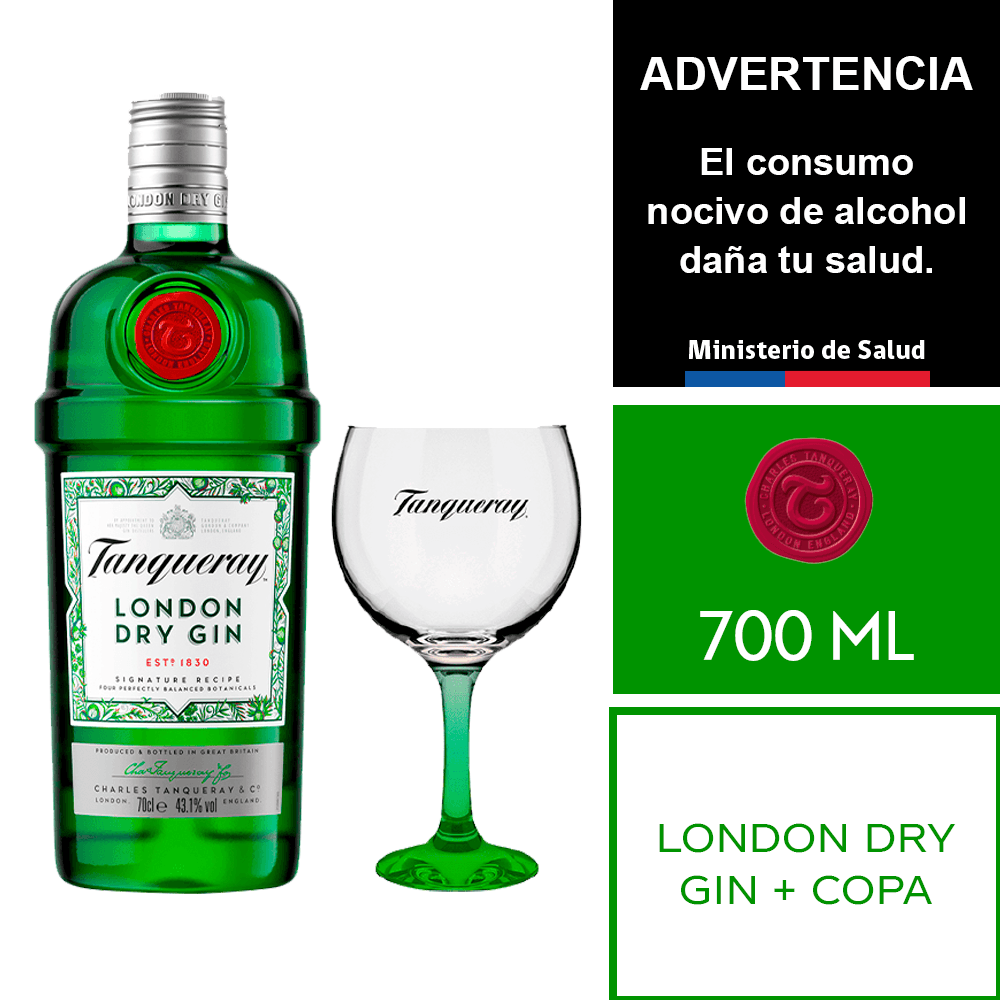 GIN TANQUERAY LONDON 750 ML