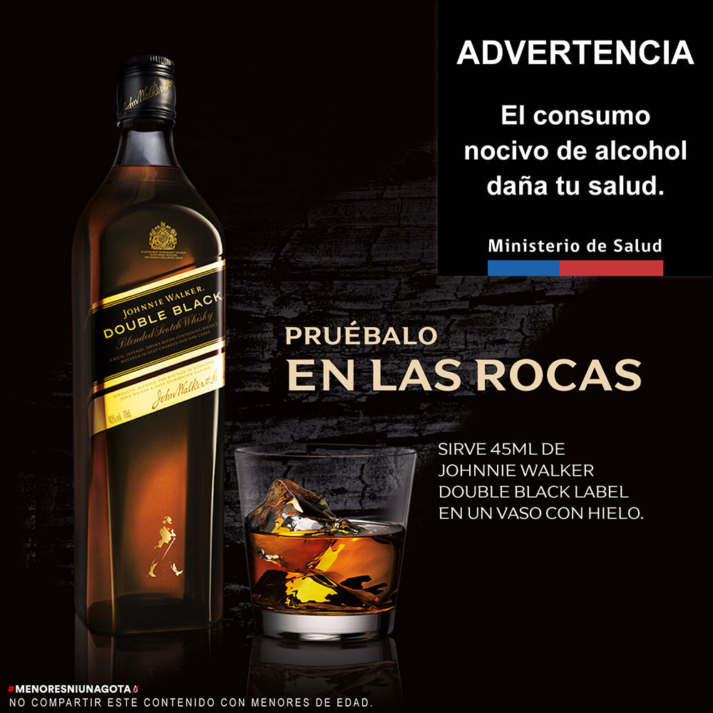 JOHNNIE WALKER DOUBLE BLACK 750 ML