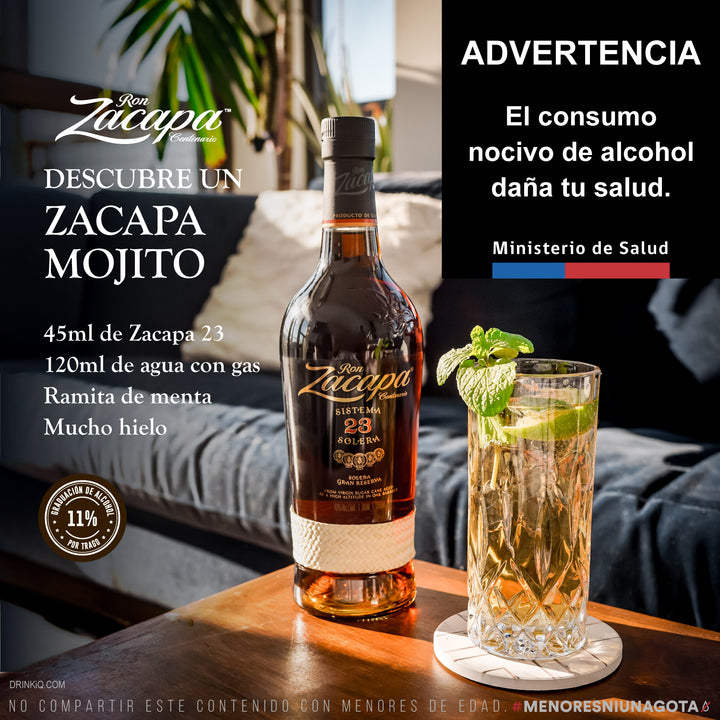 RON ZACAPA GRAN RESERVA 23 AÑOS 750 ML