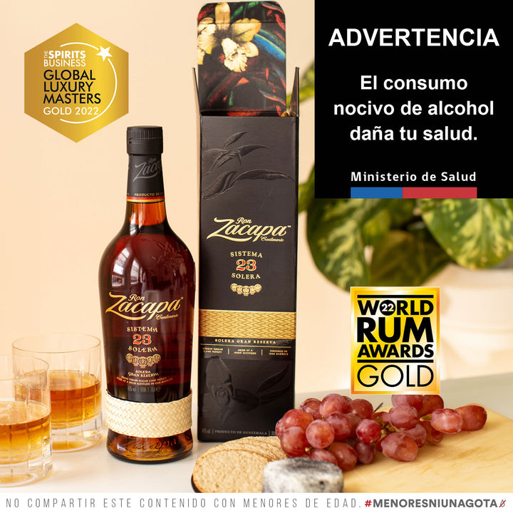 RON ZACAPA GRAN RESERVA 23 AÑOS 750 ML